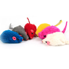 10-Piece Plush Mouse Cat Toys – Soft, Safe & Irresistible (Random Colors)