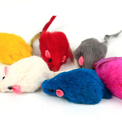 10-Piece Plush Mouse Cat Toys – Soft, Safe & Irresistible (Random Colors)
